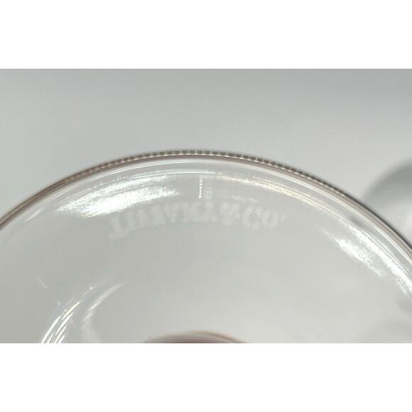 Tiffany & Co Set of 2 Crystal Champagne Flutes Signed Made in Italy 9.5" - Picture 7 of 9